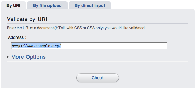 Validation by URI form